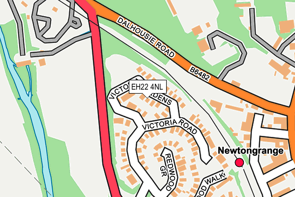EH22 4NL map - OS OpenMap – Local (Ordnance Survey)