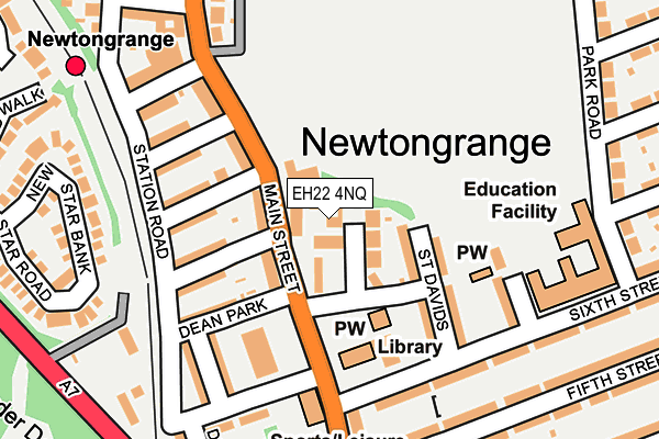 EH22 4NQ map - OS OpenMap – Local (Ordnance Survey)