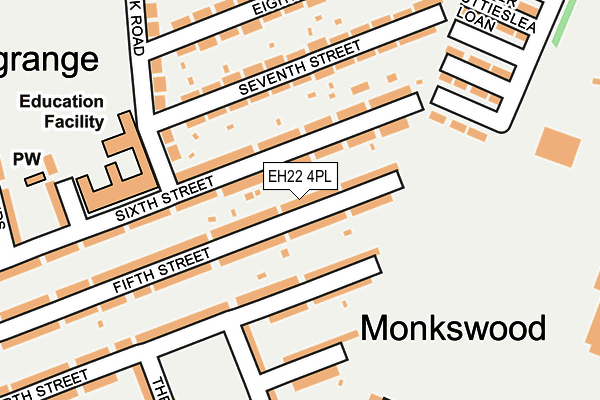 EH22 4PL map - OS OpenMap – Local (Ordnance Survey)