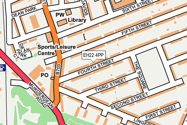 EH22 4PP map - OS OpenMap – Local (Ordnance Survey)