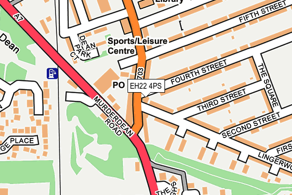 EH22 4PS map - OS OpenMap – Local (Ordnance Survey)