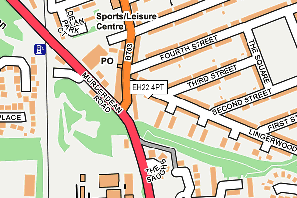 EH22 4PT map - OS OpenMap – Local (Ordnance Survey)