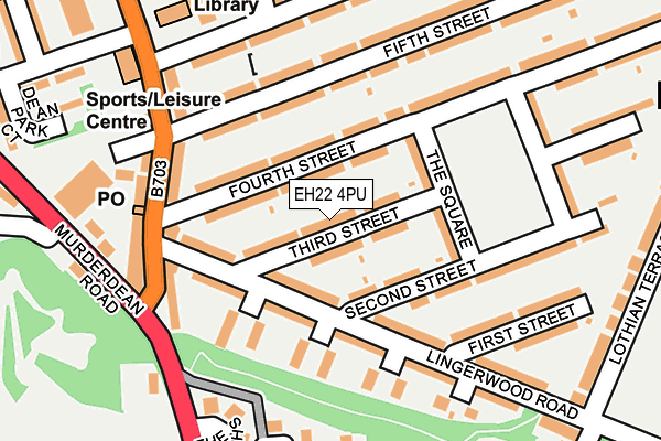 EH22 4PU map - OS OpenMap – Local (Ordnance Survey)