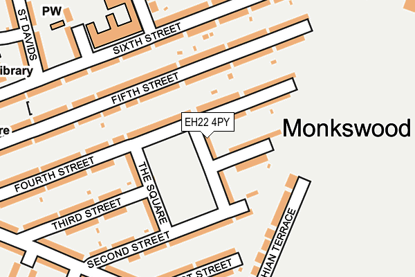 EH22 4PY map - OS OpenMap – Local (Ordnance Survey)