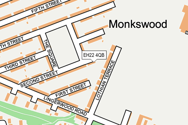 EH22 4QB map - OS OpenMap – Local (Ordnance Survey)