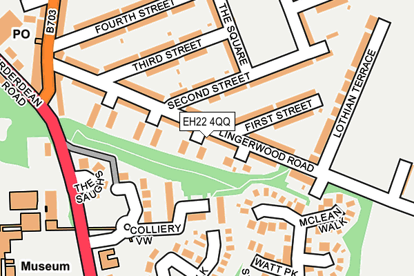 EH22 4QQ map - OS OpenMap – Local (Ordnance Survey)