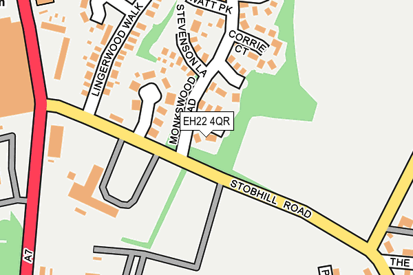 EH22 4QR map - OS OpenMap – Local (Ordnance Survey)