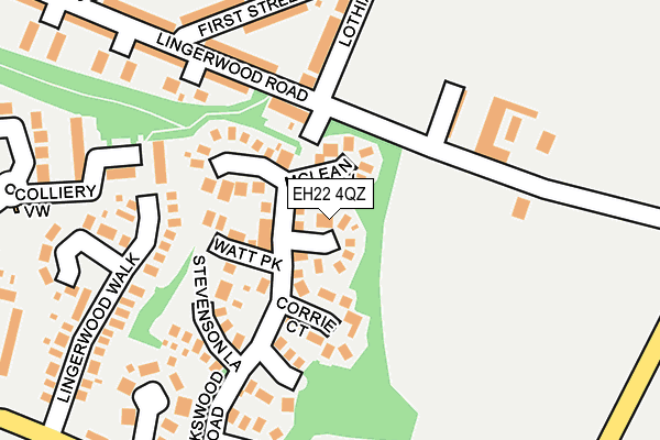 EH22 4QZ map - OS OpenMap – Local (Ordnance Survey)