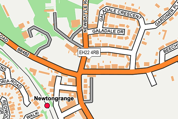 EH22 4RB map - OS OpenMap – Local (Ordnance Survey)