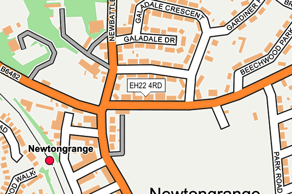 EH22 4RD map - OS OpenMap – Local (Ordnance Survey)