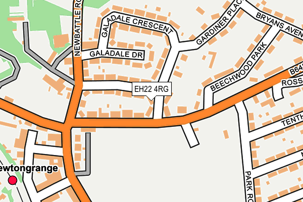 EH22 4RG map - OS OpenMap – Local (Ordnance Survey)