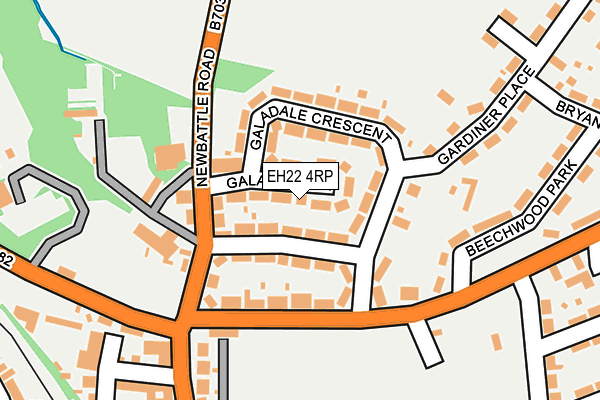 EH22 4RP map - OS OpenMap – Local (Ordnance Survey)