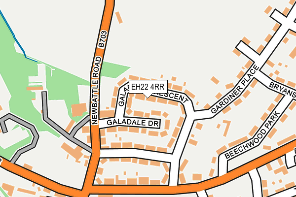 EH22 4RR map - OS OpenMap – Local (Ordnance Survey)