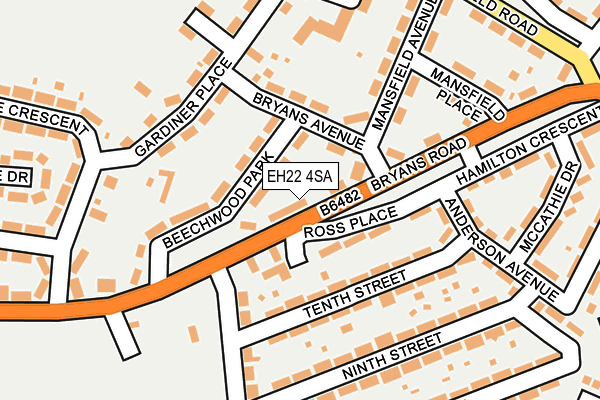 EH22 4SA map - OS OpenMap – Local (Ordnance Survey)