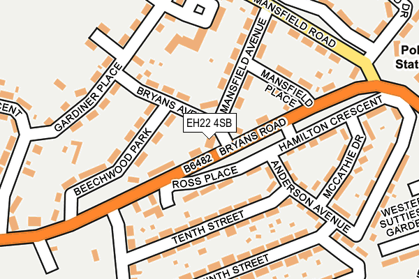 EH22 4SB map - OS OpenMap – Local (Ordnance Survey)