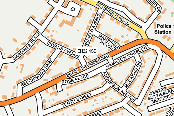 EH22 4SD map - OS OpenMap – Local (Ordnance Survey)