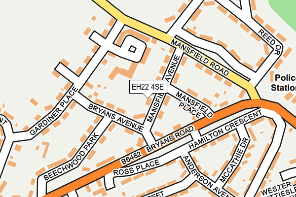 EH22 4SE map - OS OpenMap – Local (Ordnance Survey)