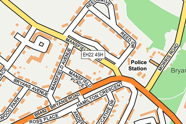 EH22 4SH map - OS OpenMap – Local (Ordnance Survey)