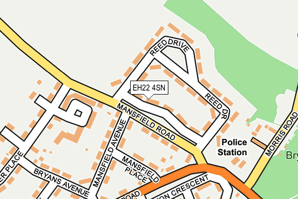 EH22 4SN map - OS OpenMap – Local (Ordnance Survey)