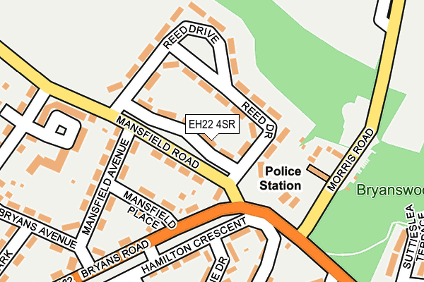 EH22 4SR map - OS OpenMap – Local (Ordnance Survey)