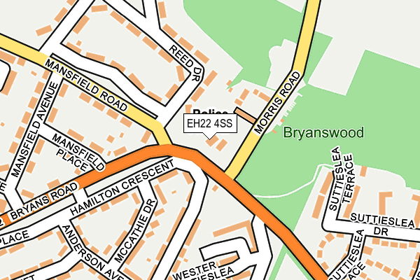 EH22 4SS map - OS OpenMap – Local (Ordnance Survey)