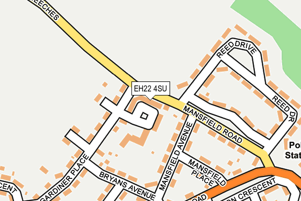 EH22 4SU map - OS OpenMap – Local (Ordnance Survey)