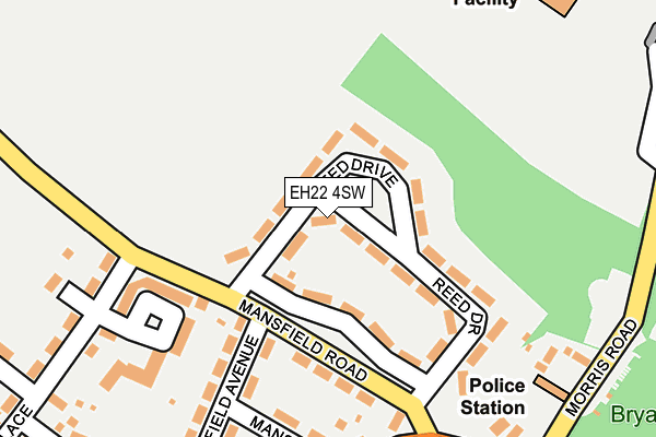 EH22 4SW map - OS OpenMap – Local (Ordnance Survey)