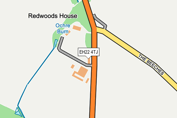 EH22 4TJ map - OS OpenMap – Local (Ordnance Survey)