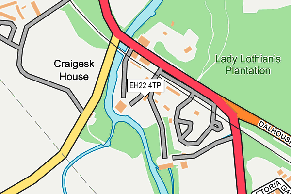 EH22 4TP map - OS OpenMap – Local (Ordnance Survey)