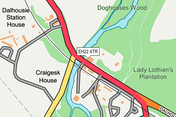 EH22 4TR map - OS OpenMap – Local (Ordnance Survey)