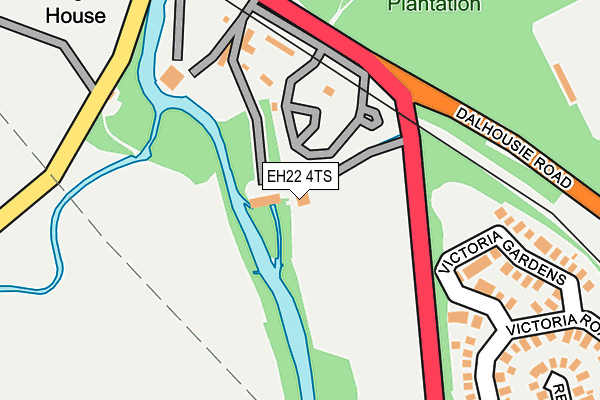 EH22 4TS map - OS OpenMap – Local (Ordnance Survey)