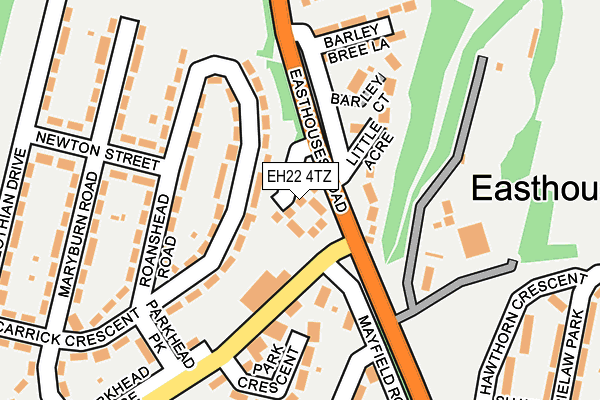 EH22 4TZ map - OS OpenMap – Local (Ordnance Survey)