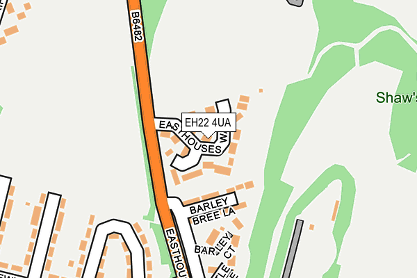 EH22 4UA map - OS OpenMap – Local (Ordnance Survey)