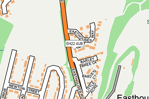 EH22 4UB map - OS OpenMap – Local (Ordnance Survey)