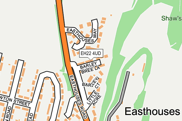 EH22 4UD map - OS OpenMap – Local (Ordnance Survey)