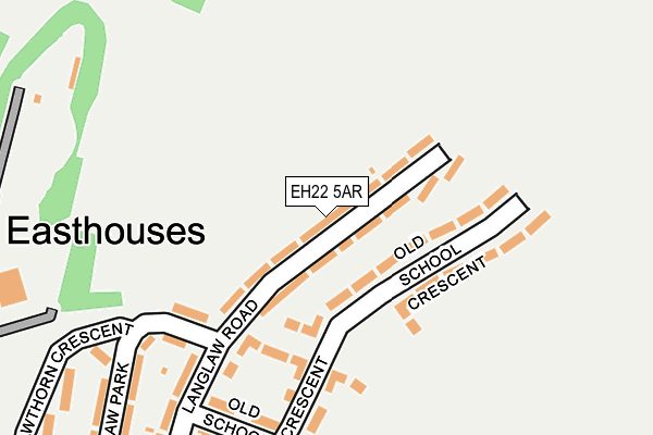 EH22 5AR map - OS OpenMap – Local (Ordnance Survey)