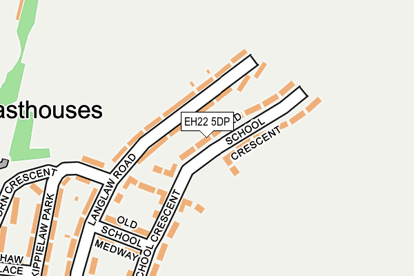 EH22 5DP map - OS OpenMap – Local (Ordnance Survey)