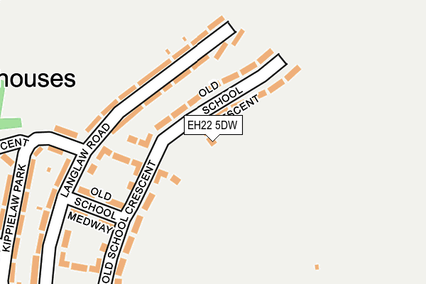 EH22 5DW map - OS OpenMap – Local (Ordnance Survey)