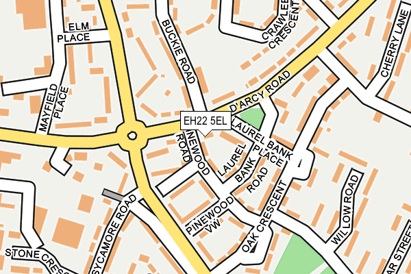 EH22 5EL map - OS OpenMap – Local (Ordnance Survey)