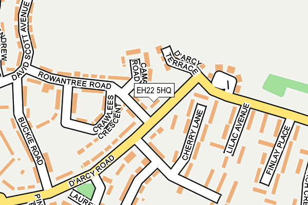 EH22 5HQ map - OS OpenMap – Local (Ordnance Survey)