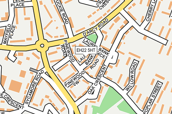 EH22 5HT map - OS OpenMap – Local (Ordnance Survey)