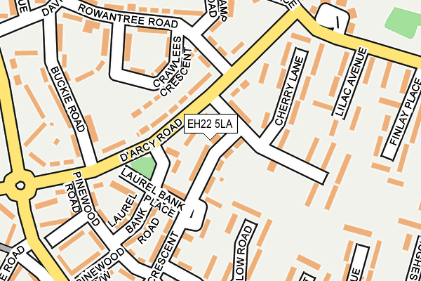 EH22 5LA map - OS OpenMap – Local (Ordnance Survey)