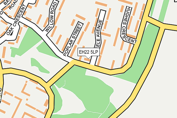 EH22 5LP map - OS OpenMap – Local (Ordnance Survey)