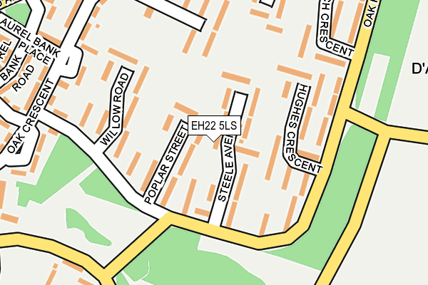 EH22 5LS map - OS OpenMap – Local (Ordnance Survey)