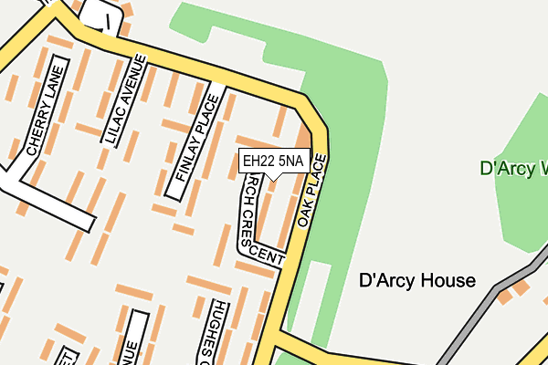 EH22 5NA map - OS OpenMap – Local (Ordnance Survey)