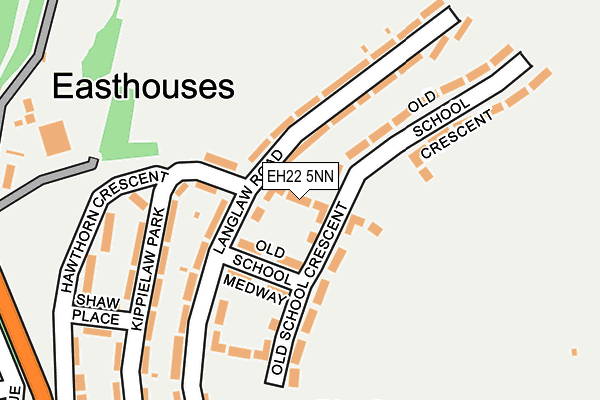 EH22 5NN map - OS OpenMap – Local (Ordnance Survey)