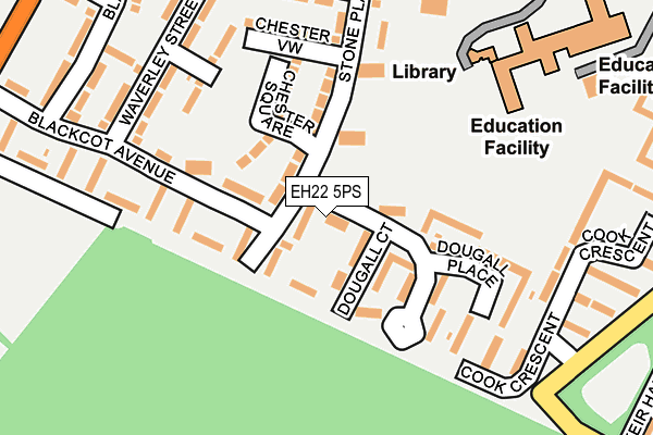 EH22 5PS map - OS OpenMap – Local (Ordnance Survey)