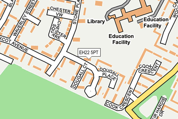 EH22 5PT map - OS OpenMap – Local (Ordnance Survey)