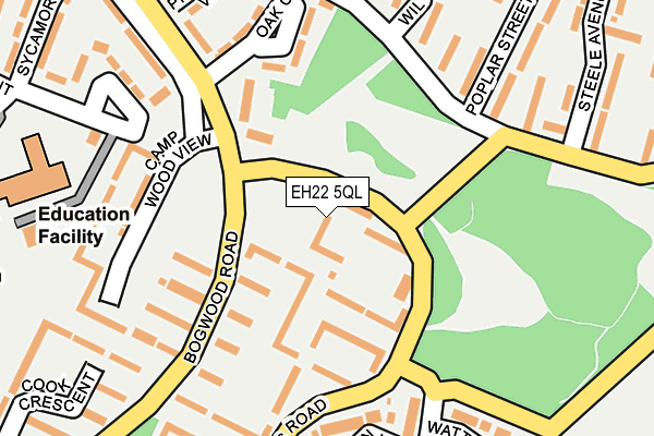 EH22 5QL map - OS OpenMap – Local (Ordnance Survey)