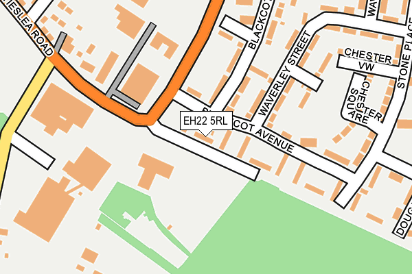 EH22 5RL map - OS OpenMap – Local (Ordnance Survey)